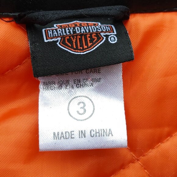 ADORABLE KIDS Harley Davidson Motorcycles Jacket Padded Biker Jacket - Picture 4 of 8